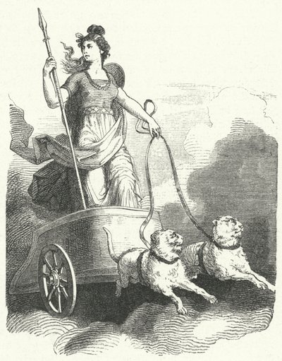 Freyja skandináv istennő (metszet) alkotó: German School