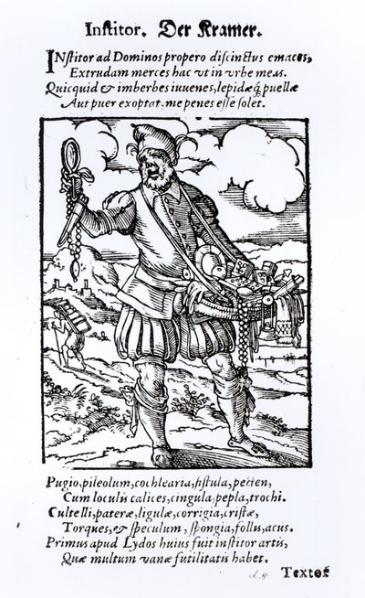 A Pedlar, kiadó: Hartman Schopper alkotó: German School