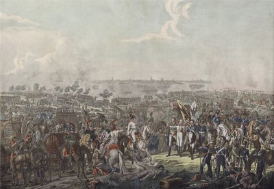 Schwarzenberg hercege 1813. október 18-án este hírül adta a lipcsei csata győzelmét a szövetséges uralkodóknak alkotó: German School