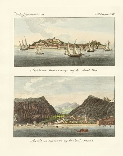 Bonaparte Napóleon száműzetése (színes metszet) alkotó: German School