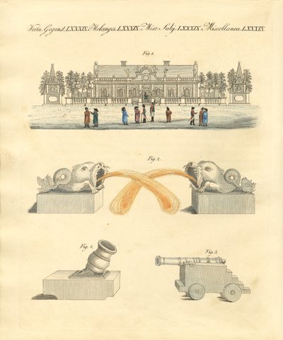 Jégpalota a Néva folyónál Szentpéterváron (színes metszet) alkotó: German School