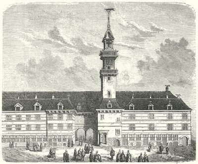 Az eredeti Royal Exchange, London (metszet) alkotó: German School