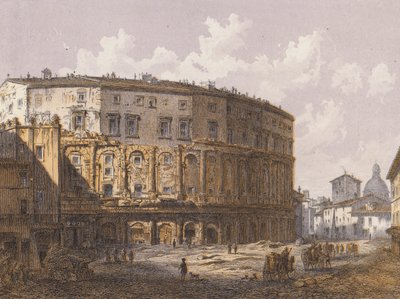 Marcellus színháza, Róma (színes litográfia) alkotó: German School