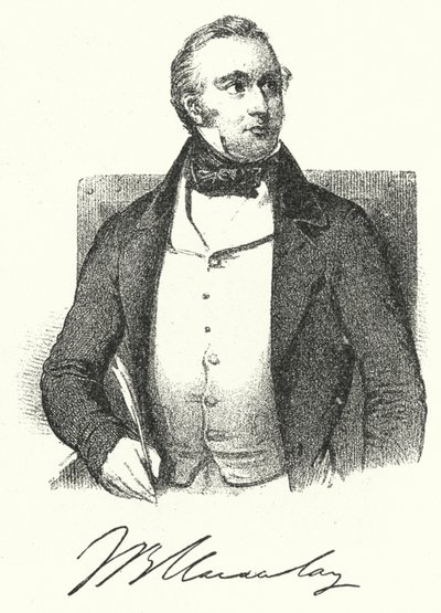 Thomas Babington Macaulay brit történész és író (metszet) alkotó: German School