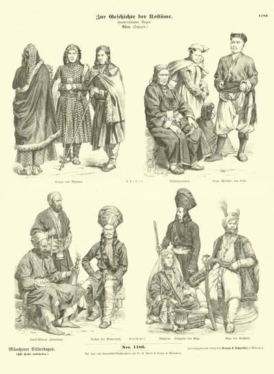 Tibeti és kasmíri jelmezek alkotó: German School