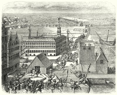 A Hanza-szövetség kereskedelmi állomása Antwerpenben alkotó: German School
