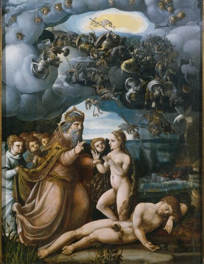 A teremtés triptichonja, Éva teremtése, központi panel (lásd még: 346194, 346197) alkotó: German School