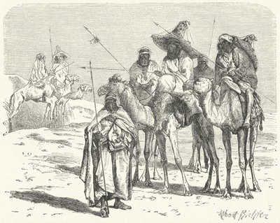 tuaregek (metszet) alkotó: German School