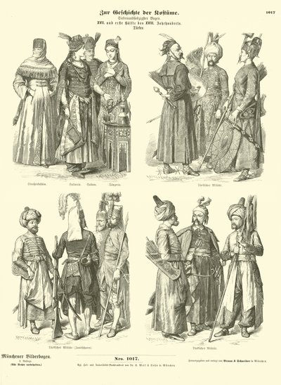 Török viseletek, 17. és 18. század első fele alkotó: German School