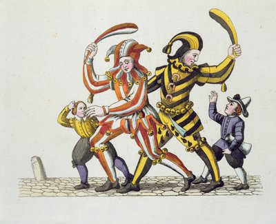Két gyerekkel játszó bolond, a régi nürnbergi szokások és gyakorlatok a játékokban és dalokban, újra kiadva 1831-ben alkotó: German School
