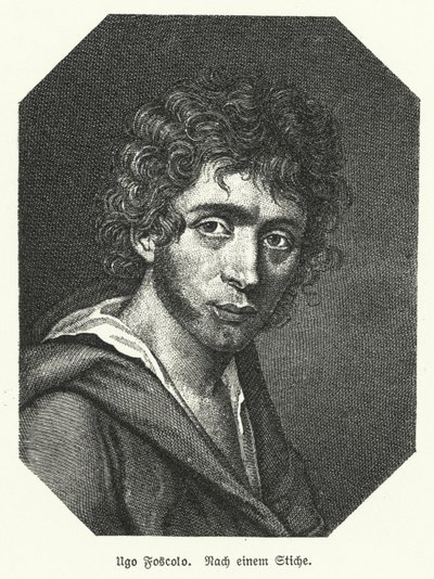 Ugo Foscolo, olasz költő; katona és forradalmár (litho) alkotó: German School