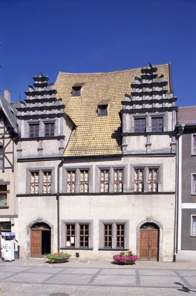 Kilátás Heinrich Schutz házára alkotó: German School