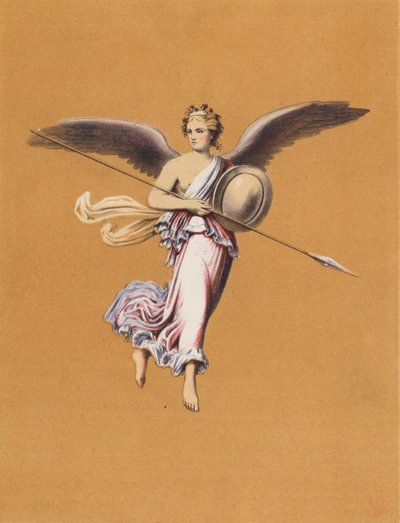 Fali festmény Pompeji, Olaszország (színes litográfia) alkotó: German School