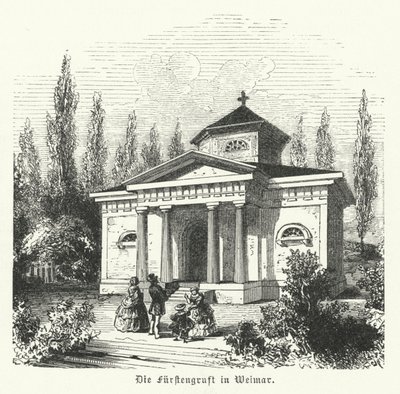 Weimari Fuersten Gruft, a szász-Weimar-Eisenach hercegek sírkápolnája és Johann Wolfgang Goethe és Friedrich Schiller német szerzők sírjának helye alkotó: German School