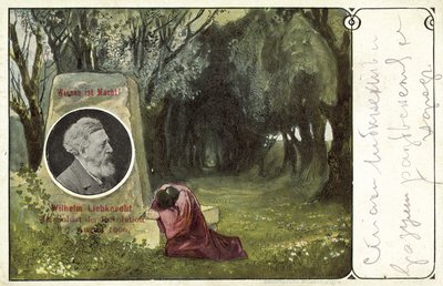 Wilhelm Liebknecht, német szociáldemokrata politikus (színes litó) alkotó: German School