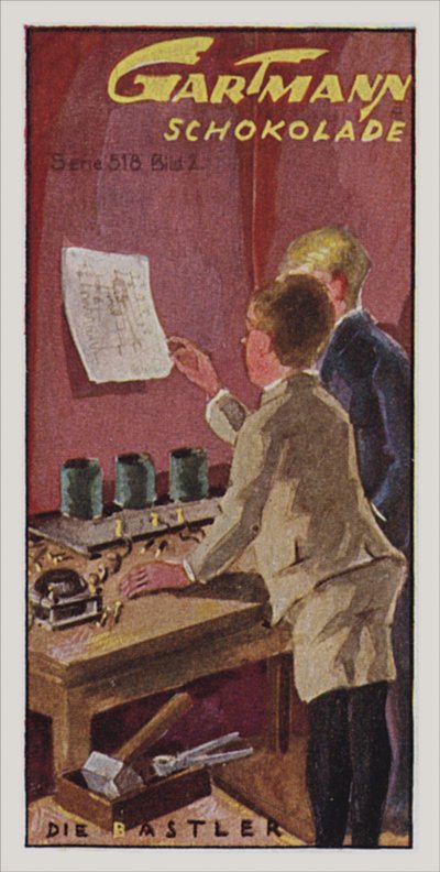 Vezeték nélküli (színes litográfia) alkotó: German School