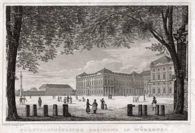 Wurzburg. (metszet, kb. 1850) alkotó: German School