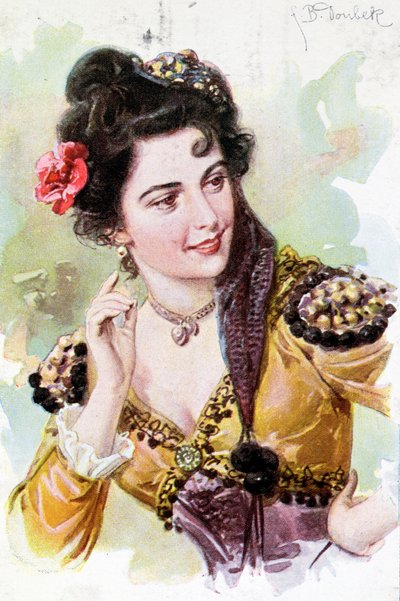Zerline Wolfgang Amadeus Mozart (1756-91) Don Giovanni című operájából, 1900 körül alkotó: German School