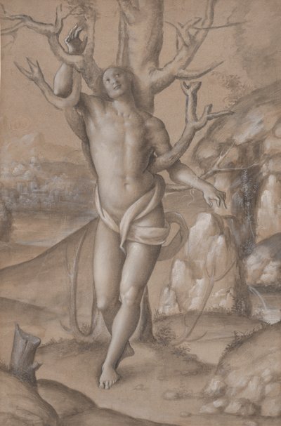 Szent Sebestyén, kb. 1524. alkotó: Gerolamo Giovenone