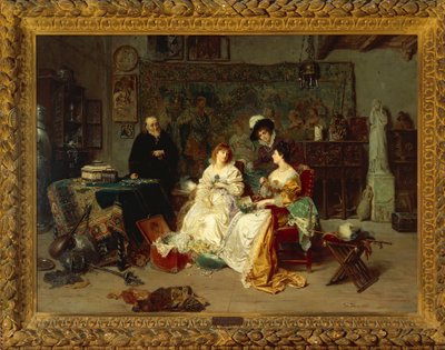 A régiségkereskedő, Gerolamo Induno alkotó: Gerolamo Induno