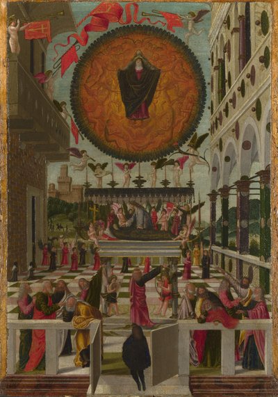 Szűz mennybemenetele és mennybemenetele, 1488 alkotó: Gerolamo da Vicenza