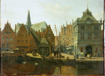 Haarlem kikötője alkotó: Gerrit Adriaensz Berckheyde