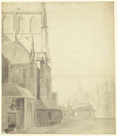 Halpiac, keleti oldal, szivattyúval alkotó: Gerrit Adriaenszoon Berckheyde