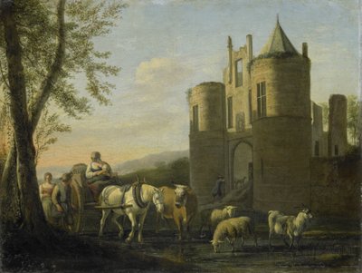 Az Egmond-kastély főkapuja alkotó: Gerrit Berckheyde