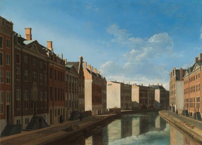 Kilátás az Aranykanyarra a Herengrachtban Kilátás a Herengracht Golden Bend-re keletről alkotó: Gerrit Berckheyde