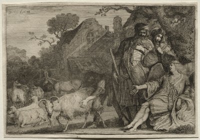 Egy angyal megjövendöli Ábrahám fiának születését, 1638. alkotó: Gerrit Claesz. Bleker