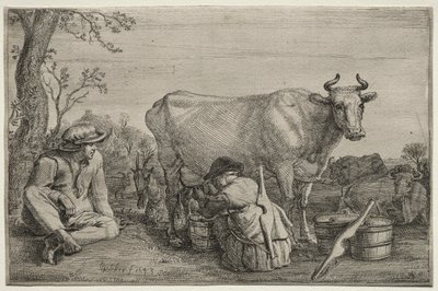 A tejeslány, 1643. alkotó: Gerrit Claesz. Bleker
