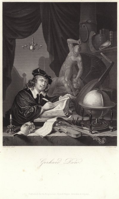 Gerrit Dou portréja alkotó: Gerrit Dou