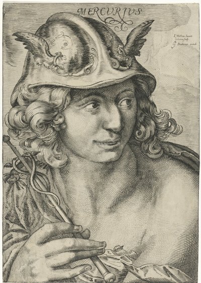 Mercurius Mercvrivs (cím az objektumon) alkotó: Gerrit Gauw