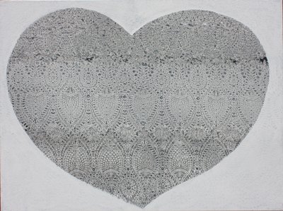 Heart Snow, 2023 (akril, vászon) alkotó: Gerrit Greve