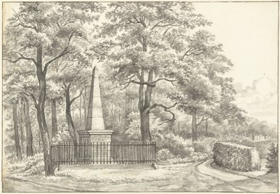 Witte van Haemstede emlékműve, amelyet 1817-ben David Jacob van Lennep alapított a heemstede-i Huis te Manpadnál alkotó: Gerrit Lamberts
