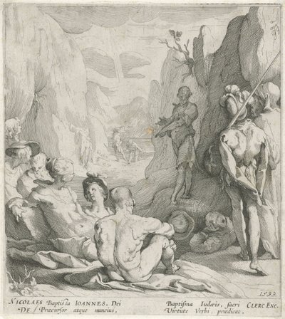 Keresztelő János igehirdetése alkotó: Gerrit Pietersz. Sweelink