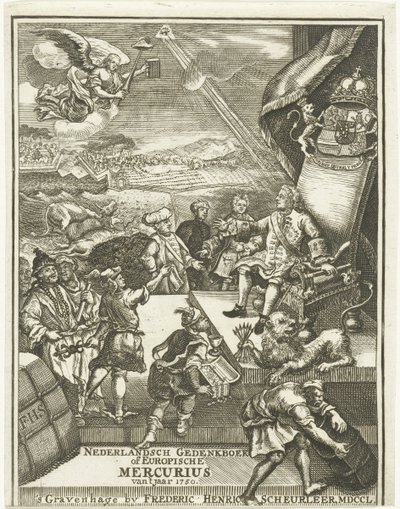 Az 1750-es európai Merkúr címlapja alkotó: Gerrit Sibersma (possibly)
