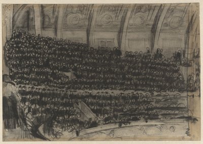 Nézők a Circus Carré lelátóján alkotó: Gerrit Willem Dijsselhof