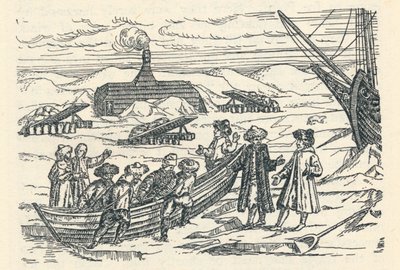 Barents az Északi-sarkon: Kunyhó, ahol teleltünk, 1598, 1912 alkotó: Gerrit de Veer