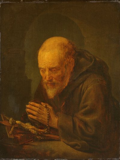 Egy remete ima alkotó: Gerrit or Gerard Dou