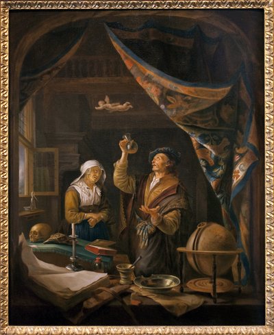 Az orvos vizeletben. Gerard Dow festményéről alkotó: Gerrit Dou