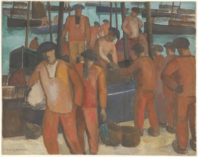 Haven te Douarnenez alkotó: Gerrit van Blaaderen
