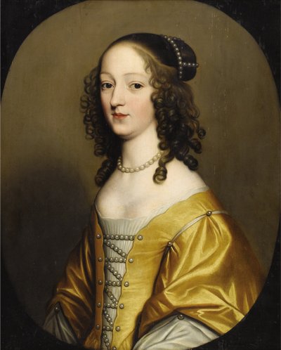 Elisabeth de Boheme – Elizabeth Stuart (1596-1662), Csehország királynője, szerző: Honthorst, Gerrit, van (1590-1656). Olaj, fa. Mérete: 72,3x57,7 cm. Magángyűjtemény alkotó: Gerrit van Honthorst