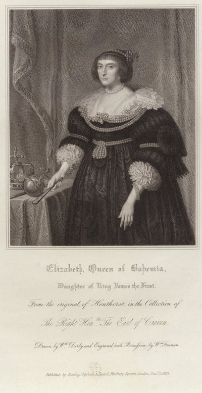 Erzsébet, Csehország királynője alkotó: Gerrit van Honthorst