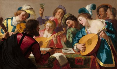 A koncert, 1623. alkotó: Gerrit van Honthorst