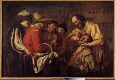 A foghúzó Gerrit Van Honthorst festménye (1590-1656) alkotó: Gerrit van Honthorst