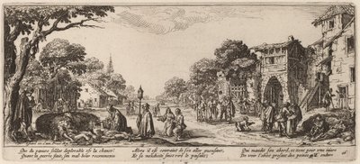 Haldokló katonák az út szélén alkotó: Gerrit van Schagen after Jacques Callot