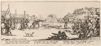 A tüzelőosztag alkotó: Gerrit van Schagen after Jacques Callot