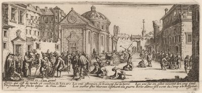 A kórház alkotó: Gerrit van Schagen after Jacques Callot
