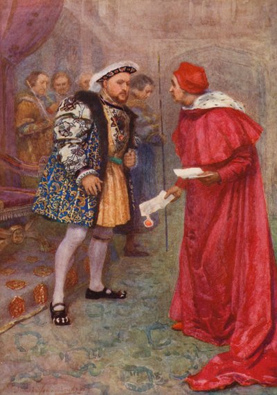 William Shakespeare darabja: Henrik (színes litográfia) alkotó: Gertrude E. Demain (after) Hammond